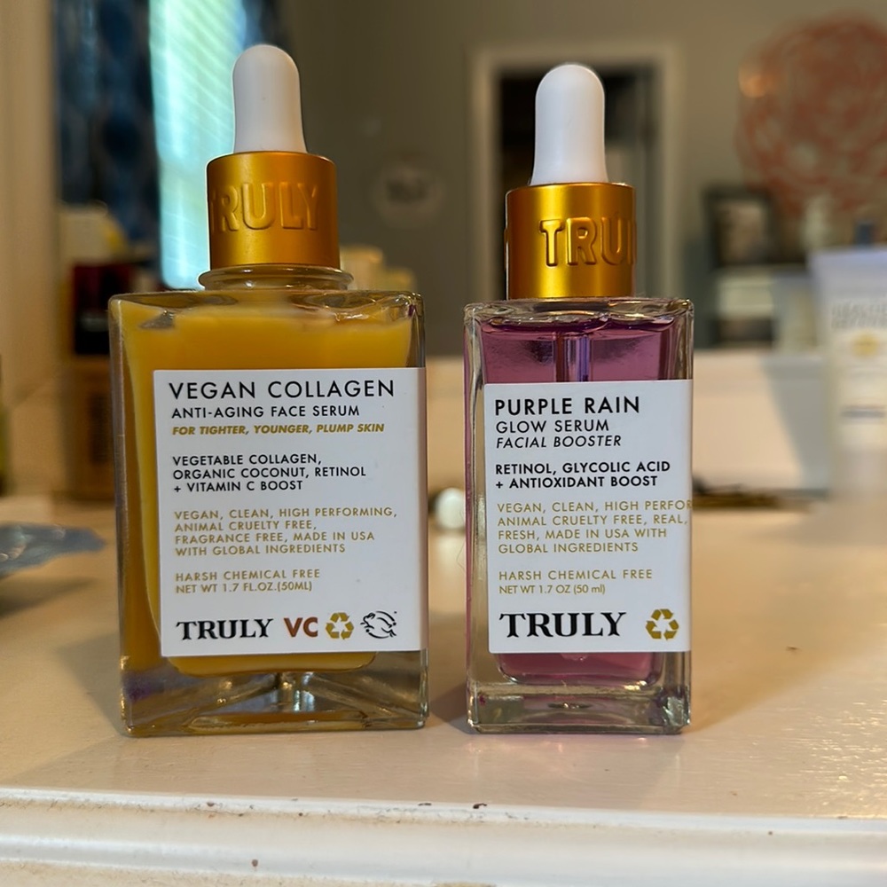 Truly face serums that have never been used!